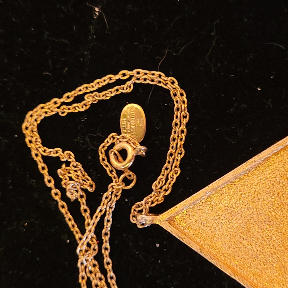 Givenchy Enamel and Gold Pendant Necklace - Picture 6 of 6